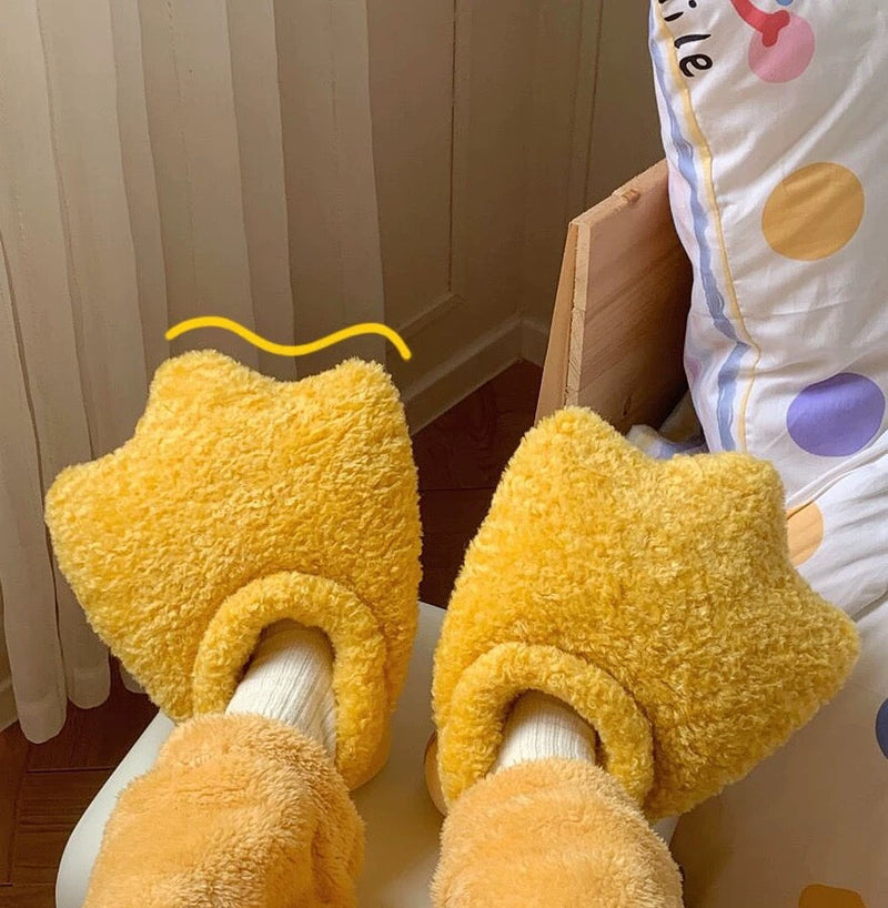 Pantufas de ganso bobas e aconchegantes