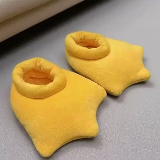 Pantufas de ganso bobas e aconchegantes