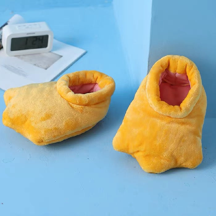 Pantufas de ganso bobas e aconchegantes